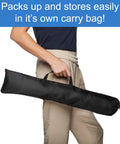 Person holding carry bag for Sporting Dogs Agility Training Ladder For Dog Training Equipment And Agility Drills Build Body