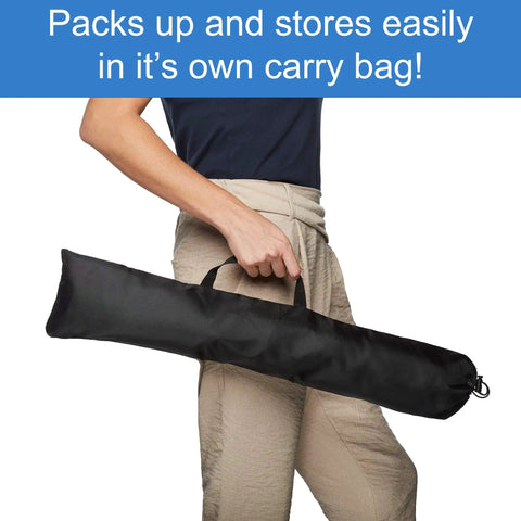 Person holding carry bag for Sporting Dogs Agility Training Ladder For Dog Training Equipment And Agility Drills Build Body