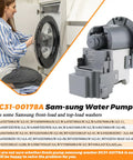 Samsung Front Load Washer Drain Pump Motor Upgrade For DC31 00187A 00178D in use and product display
