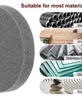 Two Pack Six Inch By One Inch 180 Grit Nylon Fiber Polishing Wheels With Five Eighth Inch Arbor, suitable for metal, wood, glass.