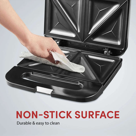 Cleaning the Go-To Panini Maker Grill Press For Quick Grilled Cheese And More 2 Slice, 750 Watt Stainless Steel with nonstick surface