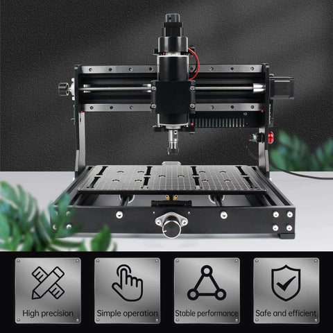 Professional Desktop Cnc Router 3020 Plus Featuring 500W Grbl Milling Engraving Machine for wood projects with precision spindle.
