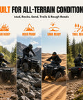 Heavy Duty Front Cv Axle Shafts Built Tough As Nails For Polaris Ranger 900 And 1000 Xp UTVs From 2013 To 2020 Plus Rzr S 800 Off Road Gear Oem Ref 1332637 two pack deal displayed in mud and rocky terrain.