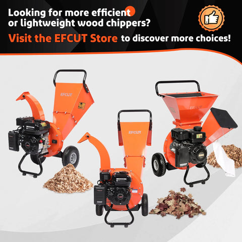 3 In 1 Wood Chipper Shredder Mulcher For Yard Cleanup Gas Powered 7 HP 212cc Beast Of A Heavy Duty Machine