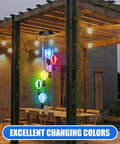 Solar Wind Chimes Outdoor Decor With Hot Air Balloon Lights Waterproof Garden Patio Lighting Lit At Night Perfect Gift For Mothers Day Mom Grandma Birthday