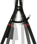 Heavy Duty Two Piece Circlip Snap Ring Plier Set 16 Inch With Interchangeable Angle Tips shown closed with rubber grips