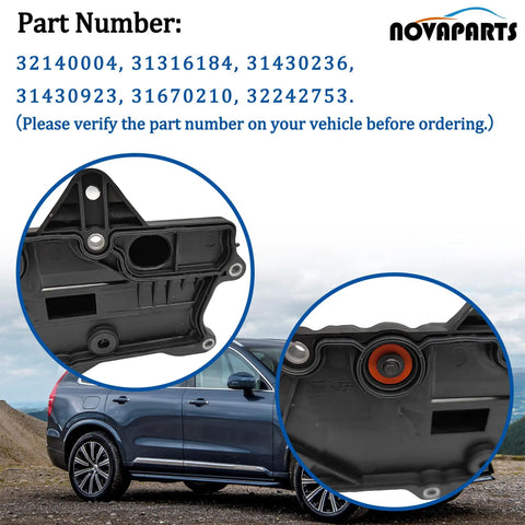 Volvo PCV Valve Oil Trap With Gasket 2.0L For 4 Cylinder Engines 2014 2022 with close-up of part numbers