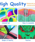 Image detailing Handmade Long Tail Snake Kite For Adults Outdoor Beach Flying Ophidian Animal Model with vibrant colors and easy assembly.