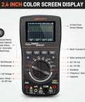 2 In 1 Portable Handheld Oscilloscope Multimeter with 10MHz Bandwidth and 50Msps Sampling Rate, displaying waveform on screen