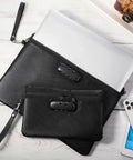 Fireproof Safe Document Bags With Lock Waterproof Zipper Pouches For A4 Files Notary Journal And Passport Storage Two Pack