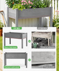 Comparison of Waist-Height Raised Garden Bed With Legs, 48 By 24 By 30 Inch Solid Wood Planter Box with competitor showing durability and quality differences.