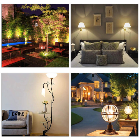15W 118mm R7S LED Bulbs 2 Pack Dimmable J Type Double Ended Flood Light in various lighting setups