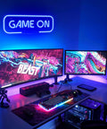 Lit Gaming Neon Sign Blue LED Wall Decor For Game Room Setup Dope Neon Light For Teen Boy Room, Gamer Wall Art