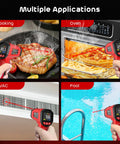 Non Contact Infrared Temperature Gun With Adjustable Emissivity And Color Backlight, fast laser thermometer used on steak, oven, HVAC and pool