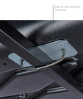 Mounting hardware of Vista XL Rear-Opening Cargo Box Black 18 Cu Ft UV-Resistant ABS Roof Rack