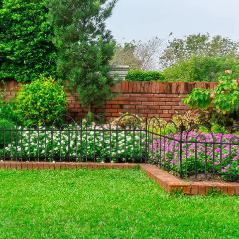 Super Sturdy No Dig Animal Barrier Fence Panels For Dogs And Rabbits 45 Feet Long With 32 Rustproof Metal Arched Sections Decorative Garden Edging That Keeps Critters Out And Looks Great In Your Yard
