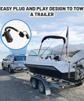 Built Like A Brick 7 Way To 4 Way Trailer Plug Adapter With Rv Blade 7 Pin To 4 Pin Flat Converter for towing boats.