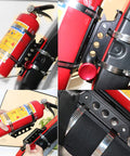 Off Road Roll Bar Mount For Fire Extinguisher And Water Bottle Quick Release Adjustable Aluminum Bracket installed on vehicle