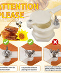 Food Grade Plastic Honey Gate Valve Set For 5 Gallon Buckets 3 5 10 Pack With assembly instructions shown.