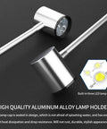 Led C Clamp Work Light With Flexible Gooseneck IP65 Waterproof 900 Lumen LED Lamp showing aluminum alloy holder and built-in LED beads