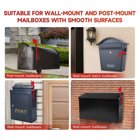 Multi Directional Mailbox Flag Kit For Wall And Post Mounts Built Tough With Galvanized Steel Rust Resistant Finish Tool Free Installation Outdoor Ready Replacement Flag For Heavy Duty Mailboxes