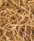 Brown crinkle cut paper shred filler for gift baskets and boxes, cushion filler for Christmas, 4.5 ounces, texture detail