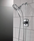 Ashlyn 17 Series Dual Function Shower Trim Kit With 2 Spray Touch Clean In2ition 2-in-1 Handheld Shower Head And Hose Chrome Finish
