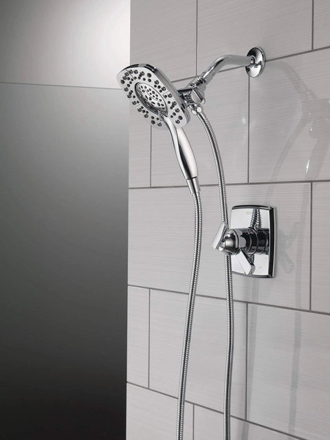 Ashlyn 17 Series Dual Function Shower Trim Kit With 2 Spray Touch Clean In2ition 2-in-1 Handheld Shower Head And Hose Chrome Finish