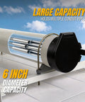 6 Inch Diameter PVC Conduit Carrier Kit Black With Mounting Hardware For Secure Transport Of Large Conduits Perfect For Electricians