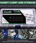 Heavy Duty Pro Grade 140Pcs Feather Keys And Woodruff Key Set 16 Sizes in plastic box for industrial use