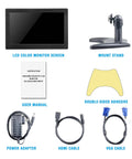 12 Inch HDMI Portable Monitor With 1366x768 Display Built In Speaker Plug And Play VGA HDMI AV Ports Crystal Clear Mini LCD Screen accessories