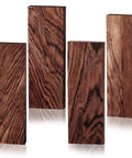 4 Pack Ironwood Knife Handle Scales, Natural Wood Knife Handle Material for DIY Knives, Sized 5.12 x 1.77 x 0.51 Inches