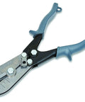 Five Blade Crimping Tool For HVAC And Guttering With 1-1/4 Inch Throat Depth And 9-3/4 Inch Length Non Slip Cushioned Grips For Comfort