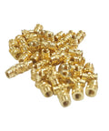 Heavy Duty Brass Heat Set Inserts For 3D Printing And Plastic Components 10-24 Threaded Nuts with rust-resistant coating.