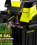 Powerful 15 Amp Electric Wood Chipper Shredder With 50L Collection Bin And 1.8 Inch Cutting Diameter shown with push stick
