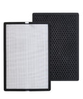 2-Pack Replacement Filter For Colzer EPI-186 Air Purifier, H13 True HEPA With Activated Carbon, shown in vertical position