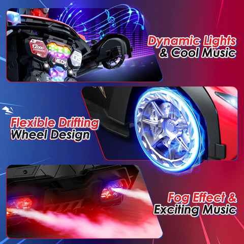 Holyton 1:10 scale transforming RC car and robot with gesture control, LED lights and sound effects