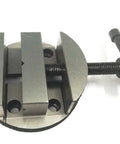 Four Inch Milling Rotary Table Kit with Tailstock 50 mm Four Jaw Self Centering Chuck M6 Clamp Kit Round Vise, front view