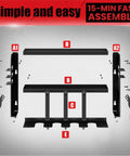 Heavy Duty Power Tool Organizer Wall Mount With 3 Layer Garage Storage Rack And Drill Holder assembly instructions