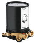 Rough In Set For Floor Mounted Tub Filler With One Half Inch NPT Connections, brass component, Starlight Chrome Finish
