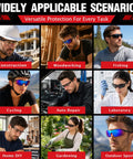 Top Shelf ANSI Z871 Safety Glasses For Trade Workers Featuring Tough As Nails Scratch Resistance And UV400 Eye Protection in versatile task scenarios.