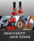 Heavy Duty 12 Ton Automotive Jack Stands Adjustable Height For Cars And Trucks 26,400 Lb Capacity Red 1 Pair Built Tough