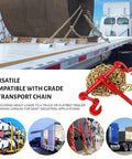 Two Pack Chain Binder For Three Eighths To One Half Inch Chains Beefy Heavy Duty Ratchet Binder With 9200 Lbs Safe Working Load