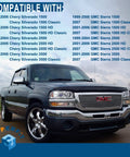 Heavy Duty Tailgate Hinge Kit With Bolts For Rear Gate Door displayed on a 2007 GMC Sierra pickup truck.