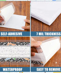 40 Pack Clear Self Adhesive Nameplate Pockets For Desks 10.5 By 3.5 Inches Thick Reusable Plastic Name Tag Covers For School Classroom Office Supplies with waterproof and easy remove features
