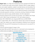 1.54inch E Paper AIoT Development Board With 200x200 Display Black And White Dual Wi Fi And Bluetooth AI Speech Interaction DIY Creative Function Ultra Low Power For Portable Projects features and specifications diagram