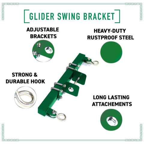 Heavy Duty Metal Swing Set Brackets And Hardware Set Of 2 For Backyard Horse Glider Swing Kids Outdoor Playset Accessories All Weather Lifetime Hanger Kit