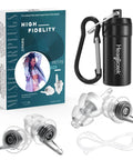 Two Pairs High Fidelity Concert Ear Plugs Reusable Noise Reduction For Musicians And Showgoers Soft Hearing Protection Petite Size