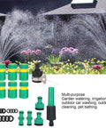 Heavy Duty 24 Pcs Hose Connector Fitting Set With G1/2 Quick Connect Garden Hose Repair Kit, ABS Water Pipe Joints And Couplings For Irrigation Car Washing And Pet Bathing That Is Totally Sick, green hose fittings with sprinkler nozzle