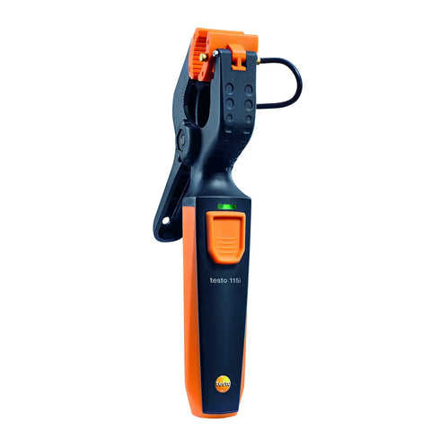 HVAC In-Pipe Temperature Probe with Bluetooth App, clamp meter in black and orange for heating and cooling systems